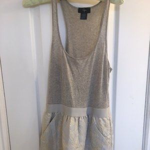 Pretty Gold Floral Embroidered Dress by Aqua